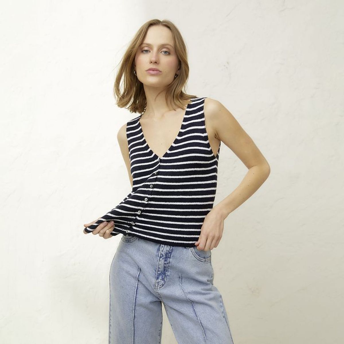 BASEMENT - Blusa Mujer Sin mangas Basement