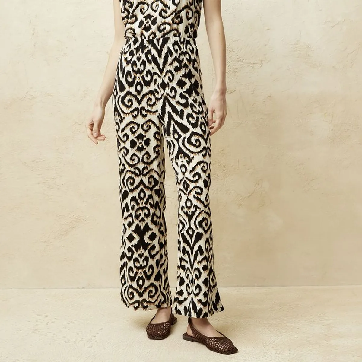 BASEMENT - Pantalón Recto Mujer Tiro alto Basement