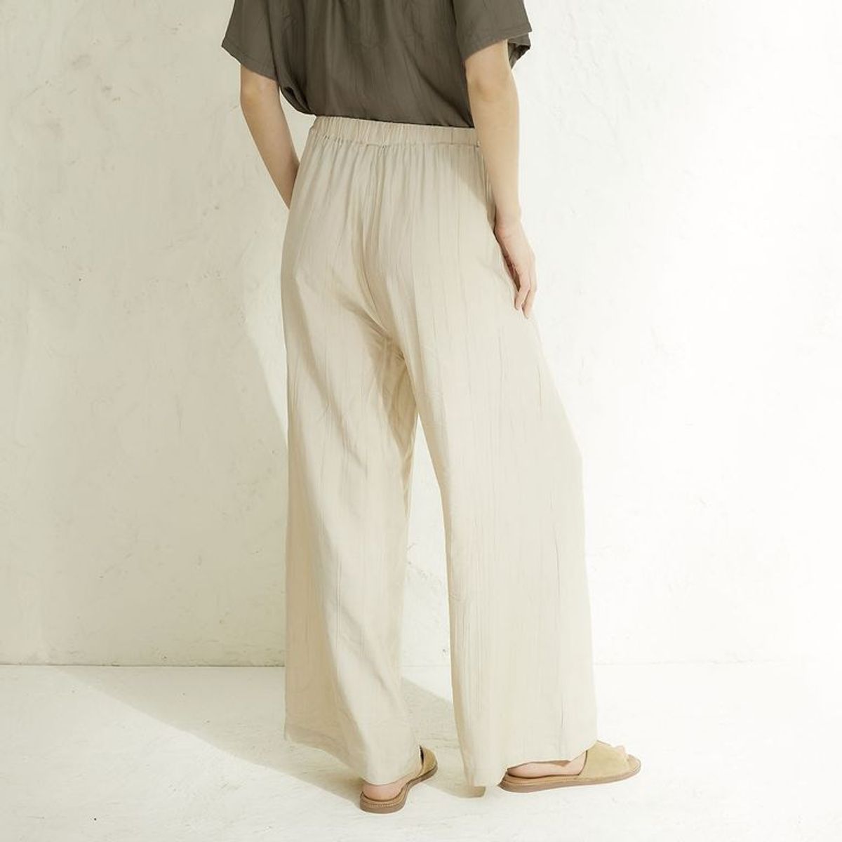BASEMENT - Pantalón Wide leg Mujer Basement