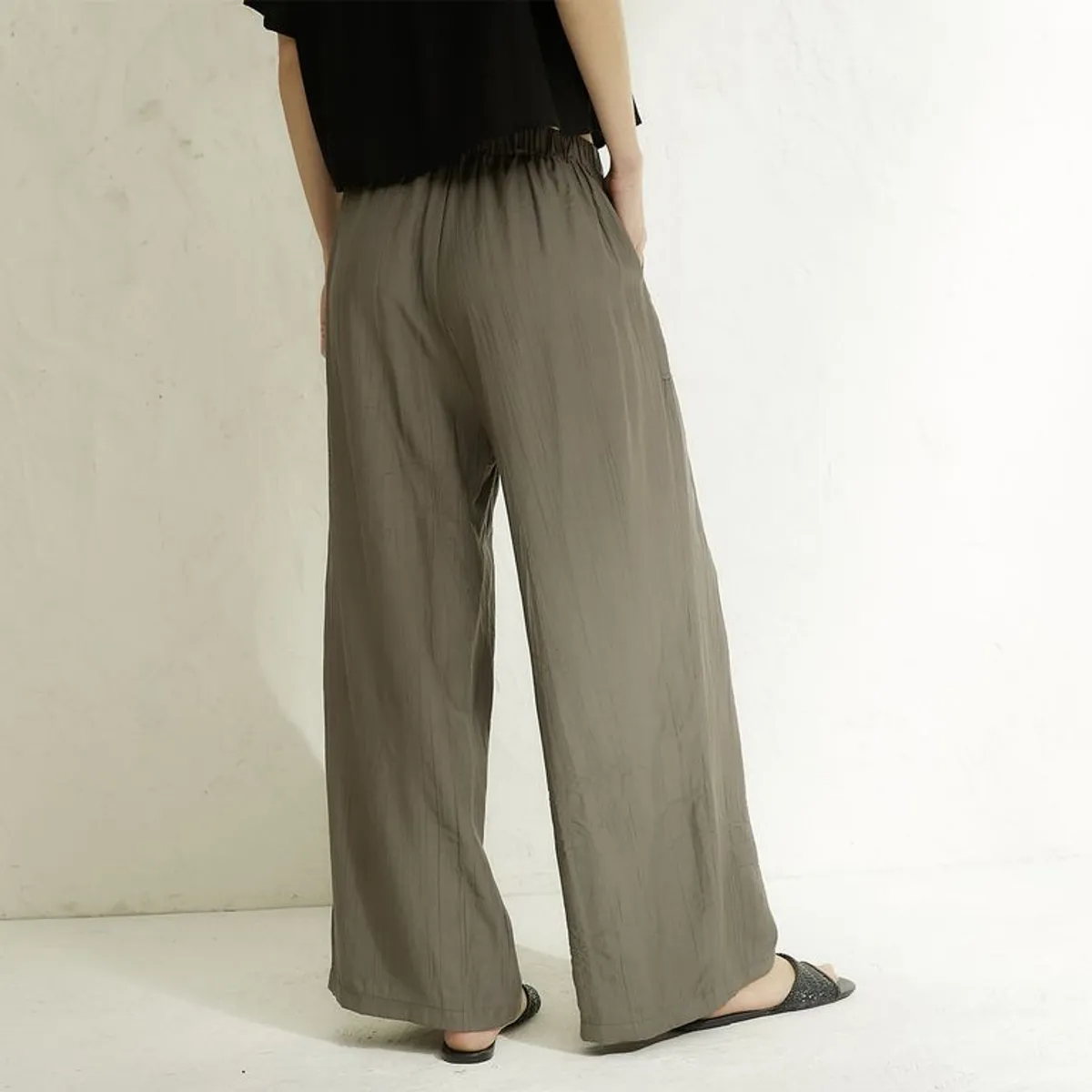 BASEMENT - Pantalón Wide leg Mujer Basement