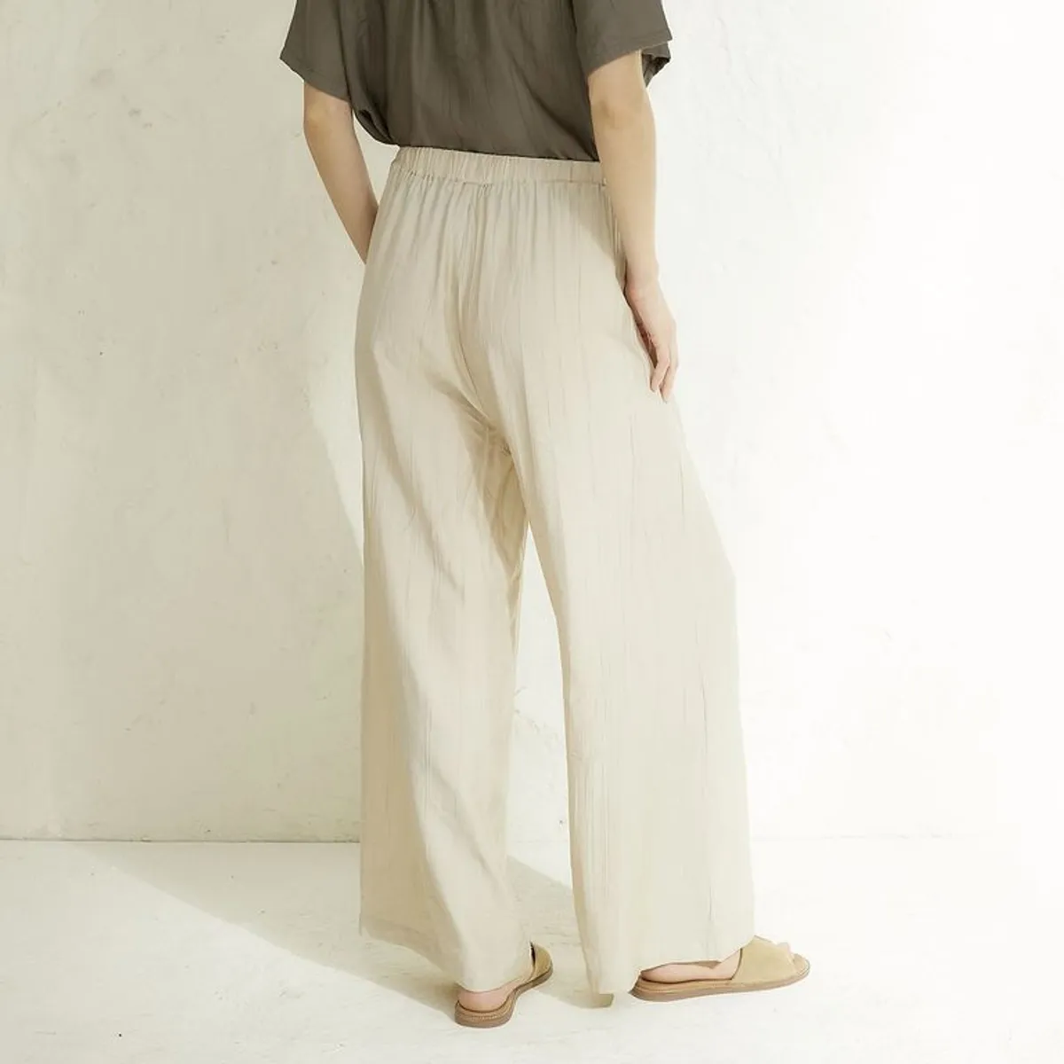 BASEMENT - Pantalón Wide leg Mujer Basement