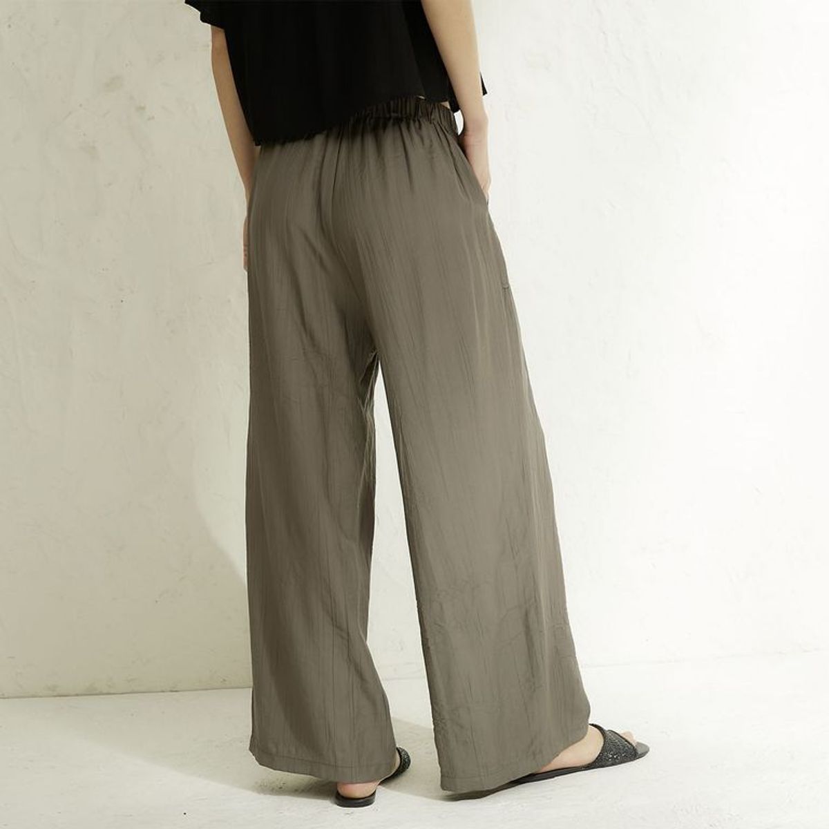 BASEMENT - Pantalón Wide leg Mujer Basement
