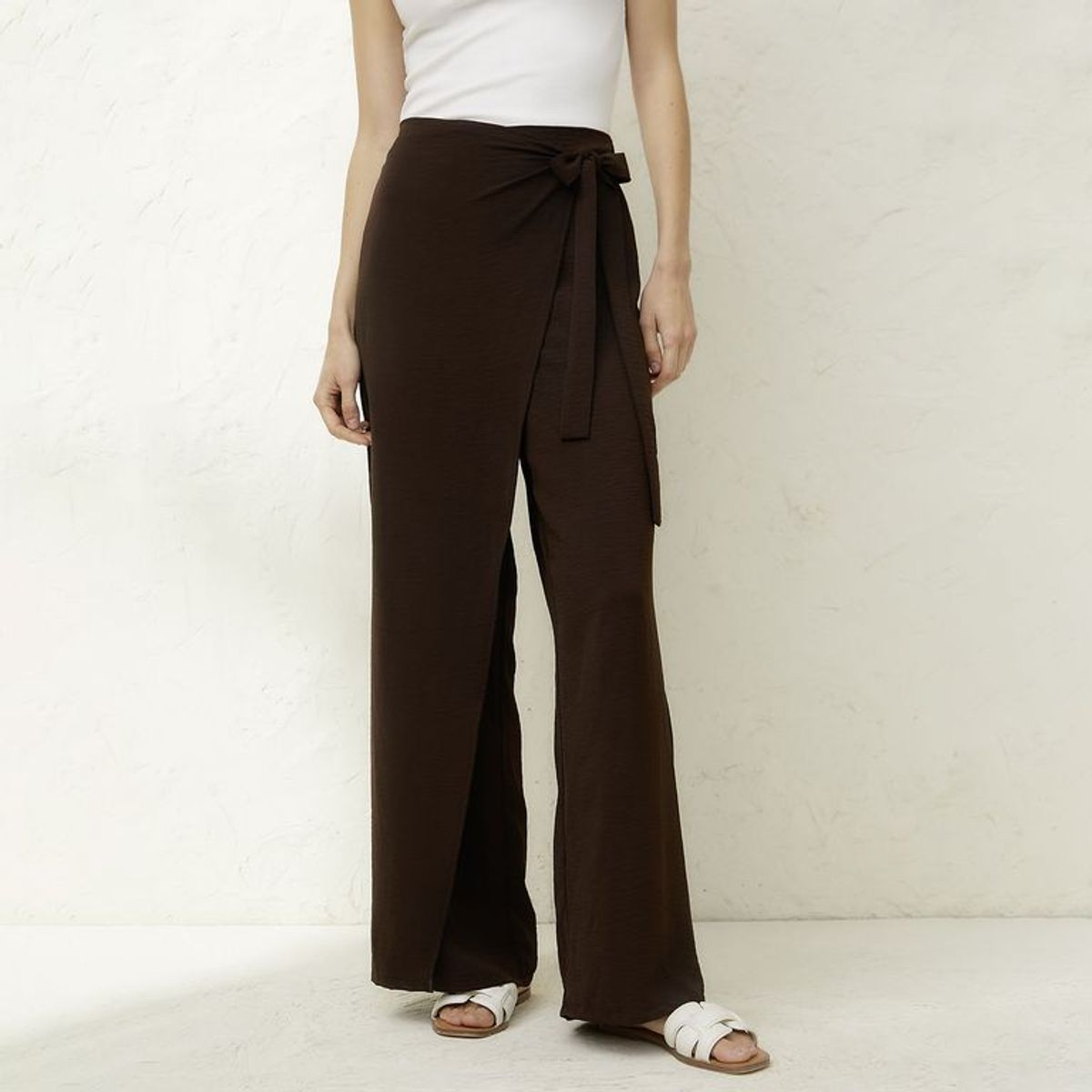 BASEMENT - Pantalón Wide leg Mujer Basement