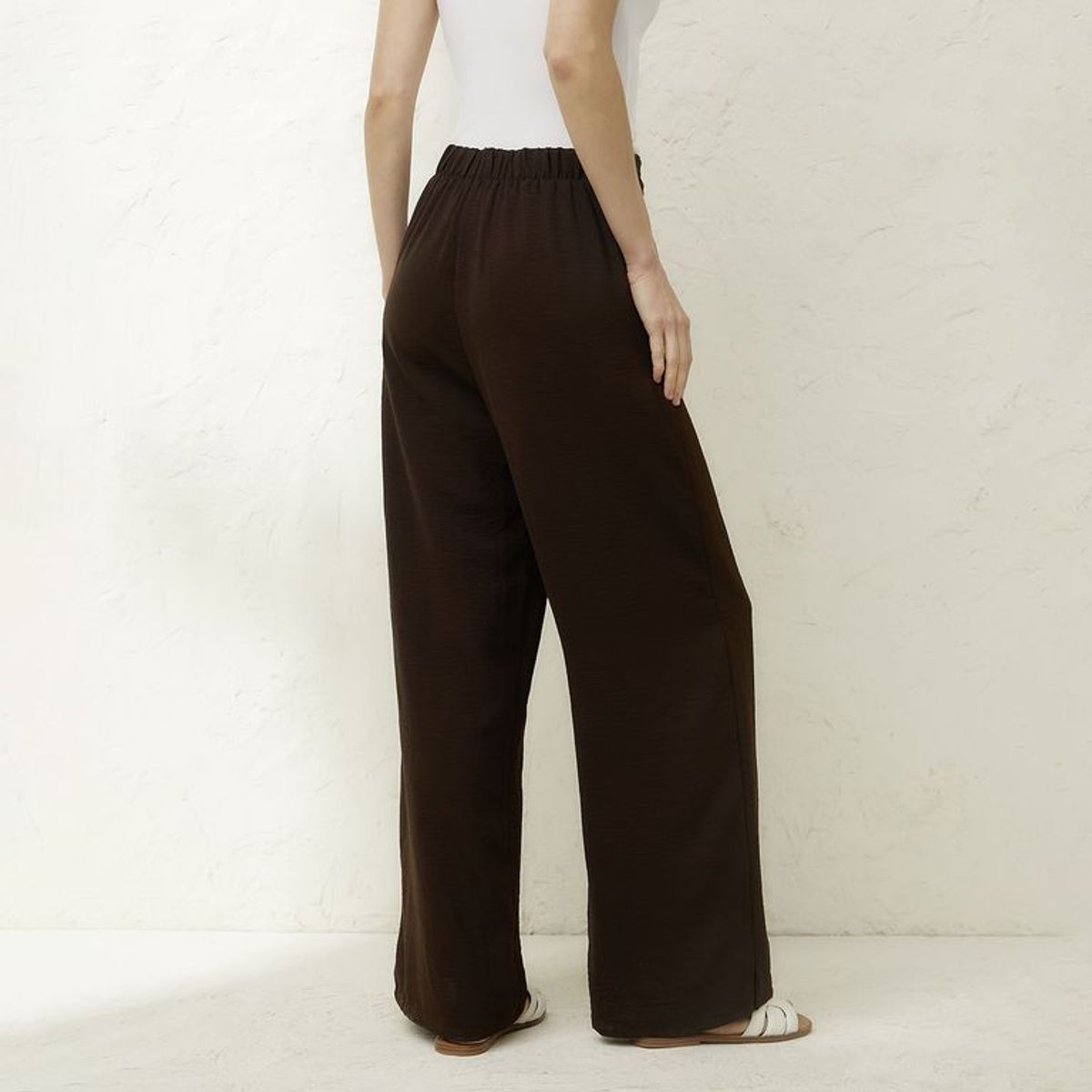 BASEMENT - Pantalón Wide leg Mujer Basement