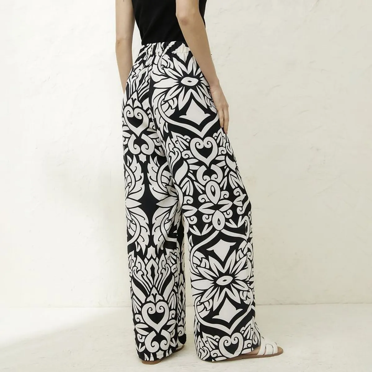 BASEMENT - Pantalón Wide leg Mujer Basement