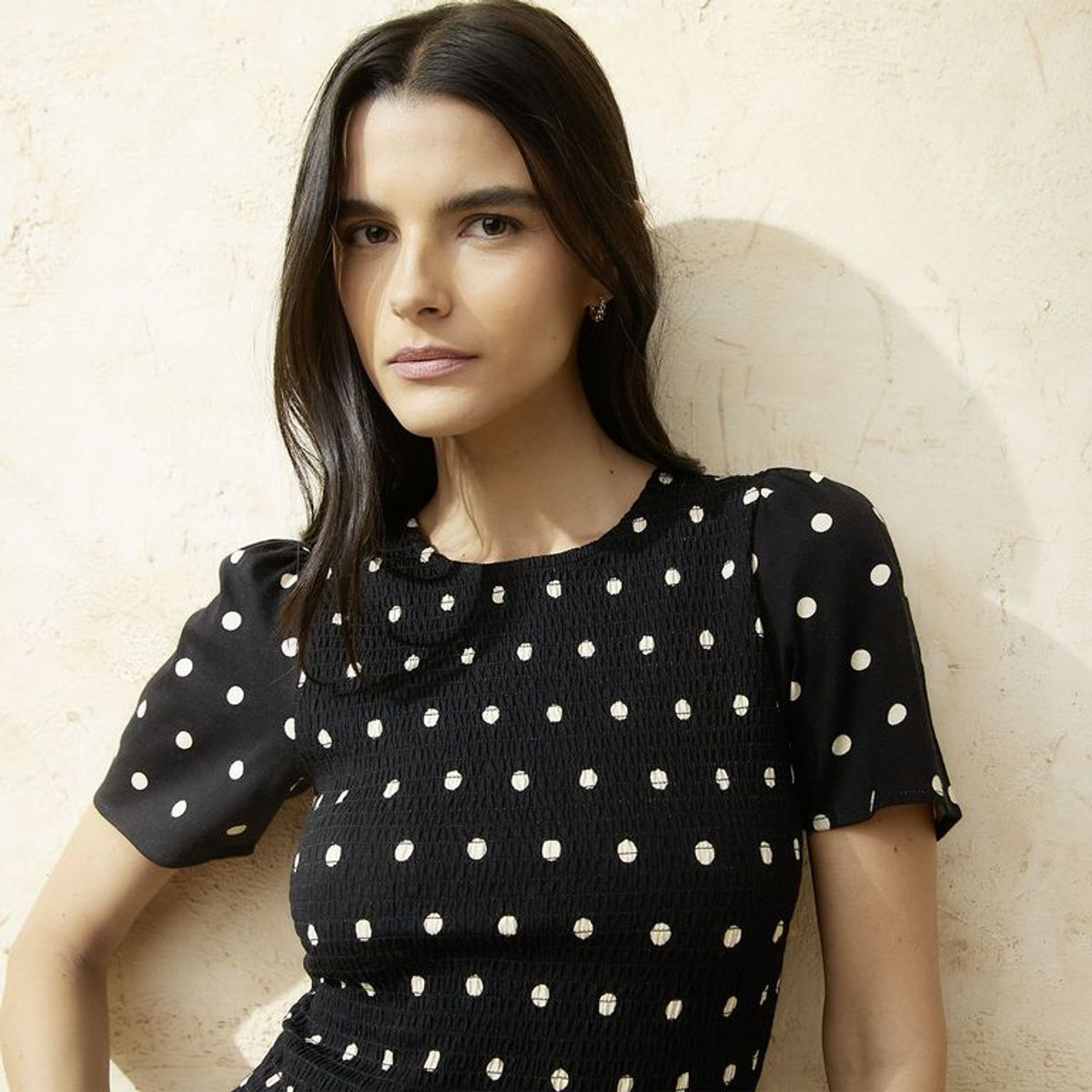 BASEMENT - Camiseta Mujer Manga corta de Algodón Basement