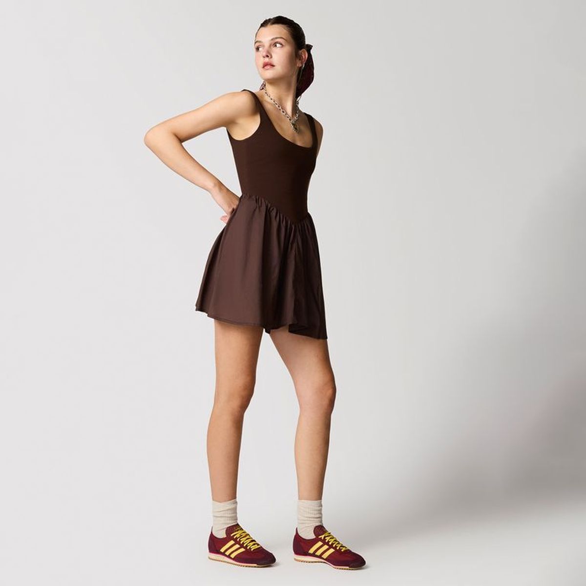 SYBILLA - Vestido Corto Para Mujer Algodón SYBILLA