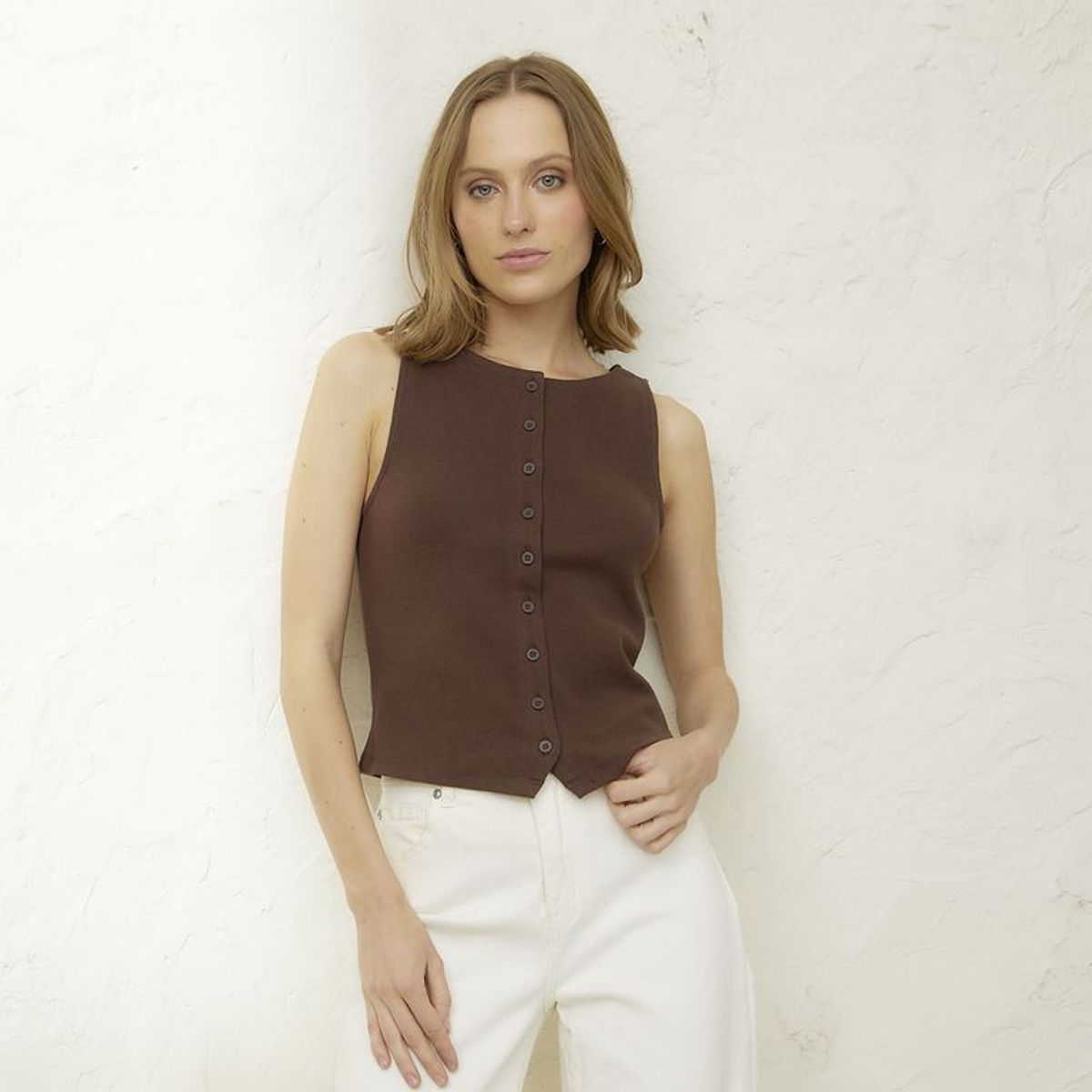 BASEMENT - Blusa Mujer Sin mangas Basement