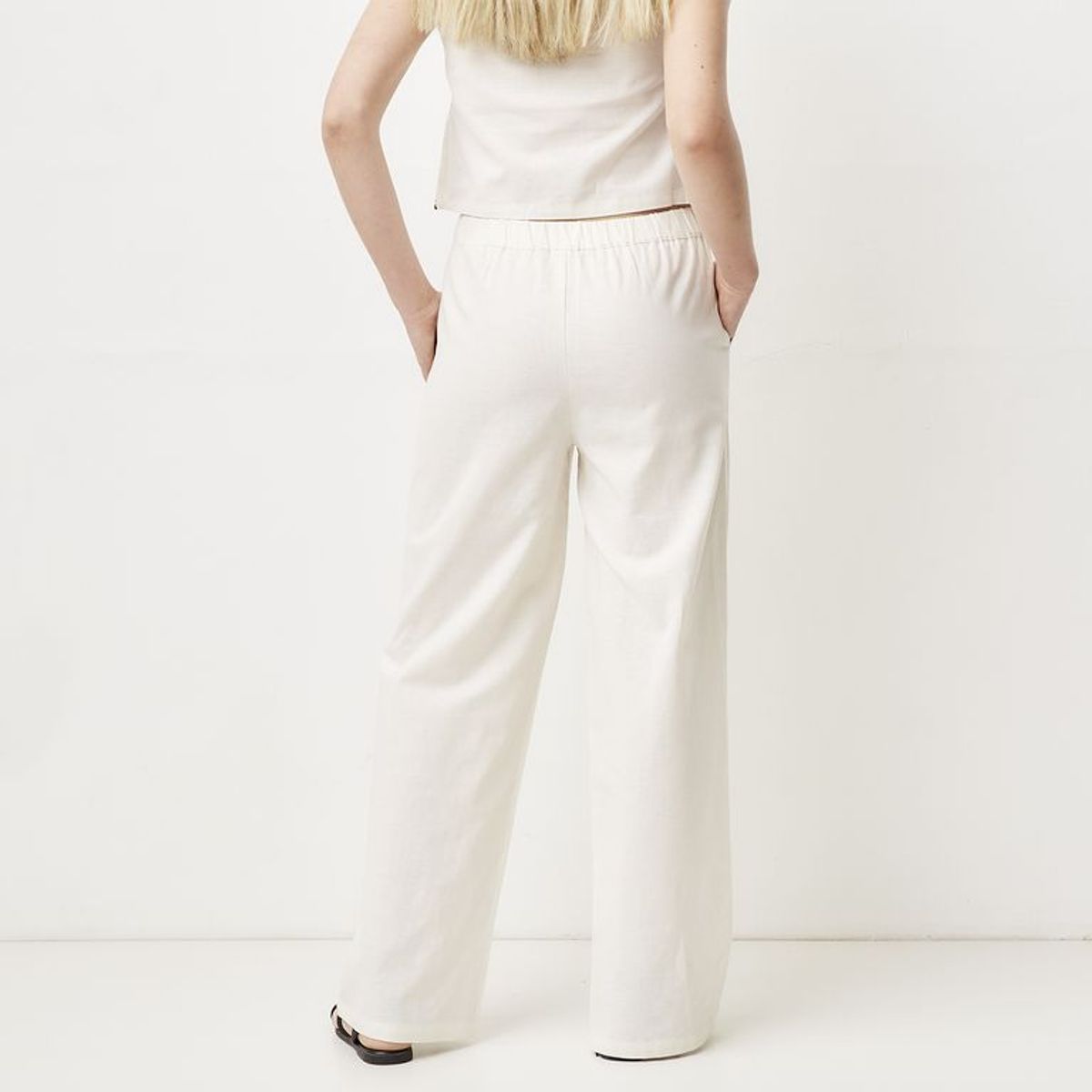 SYBILLA - Pantalón Recto Mujer Tiro Alto Sybilla