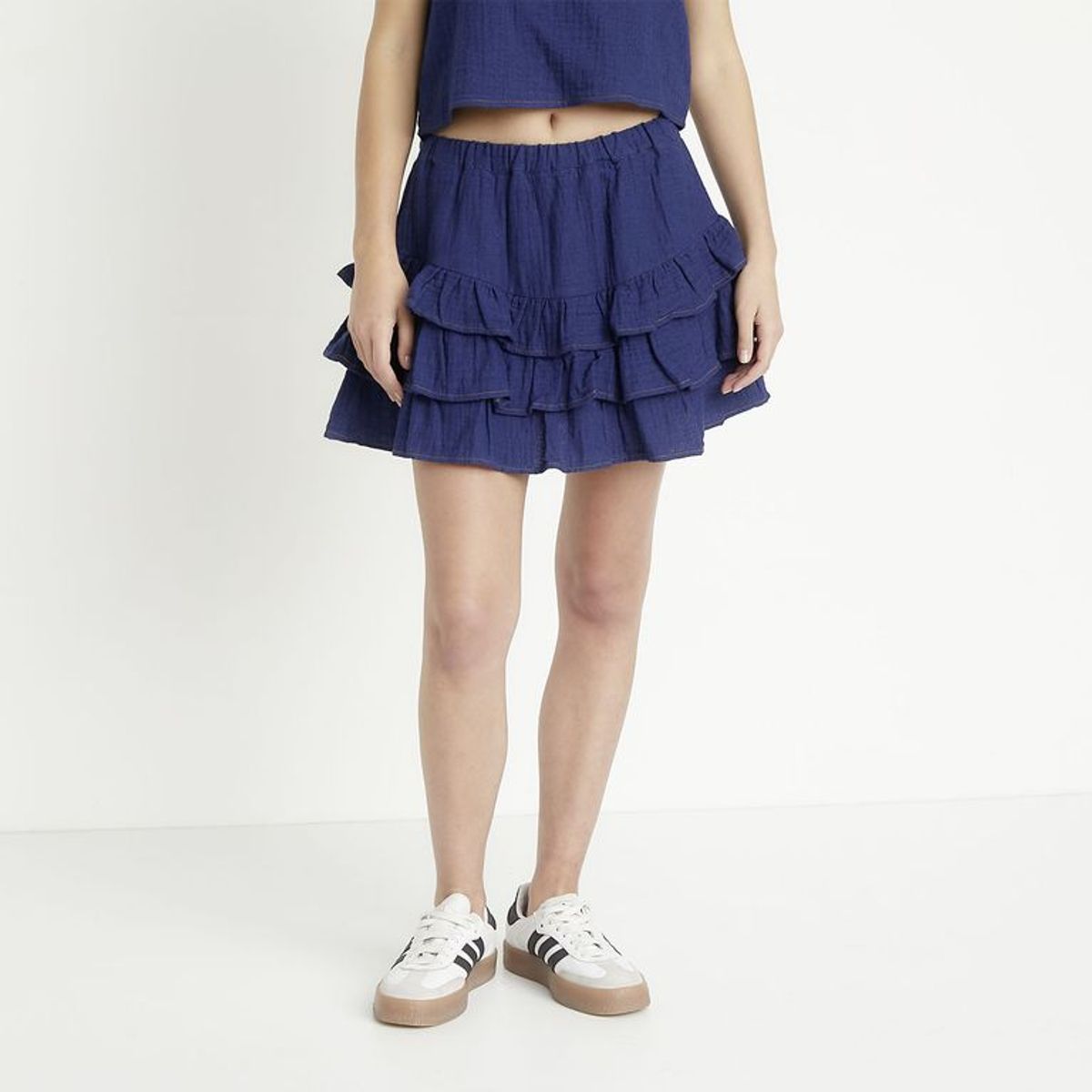 SYBILLA - Falda Mini Mujer con Boleros de Algodón Sybilla