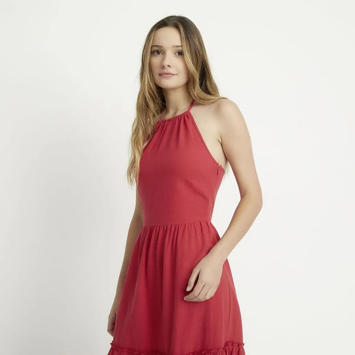 SYBILLA - Vestido Largo Casual para Mujer de Algodón Sybilla