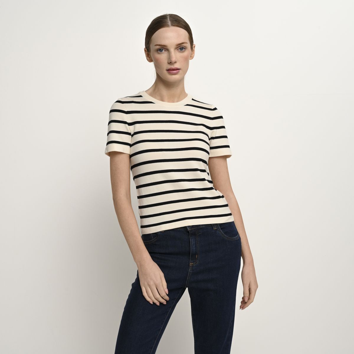 BASEMENT - Camiseta Mujer de Rayas Basement 