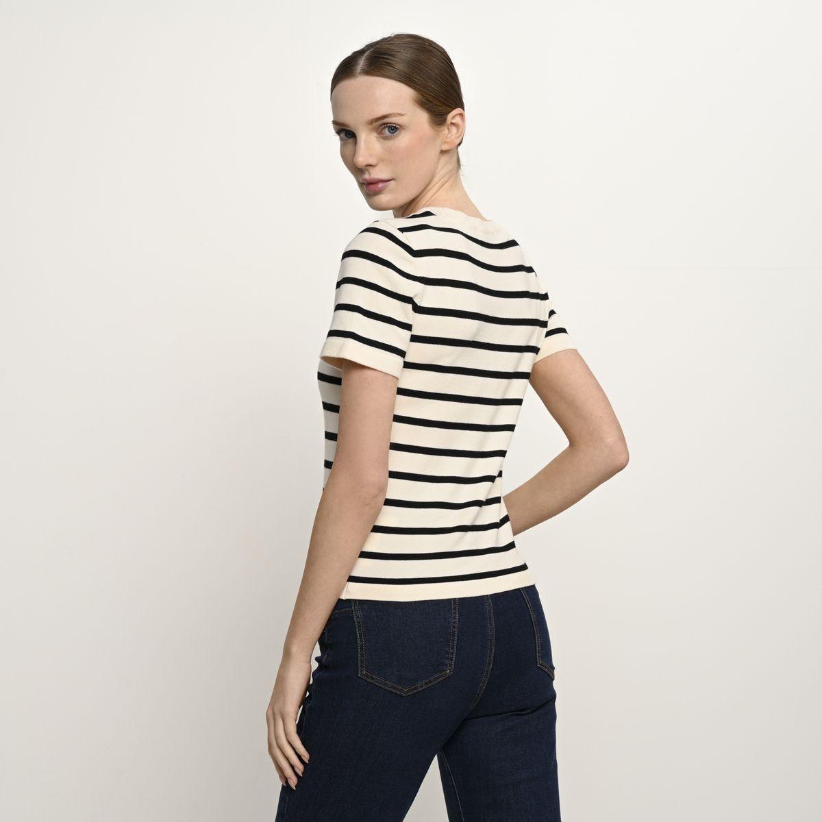 BASEMENT - Camiseta Mujer de Rayas Basement 