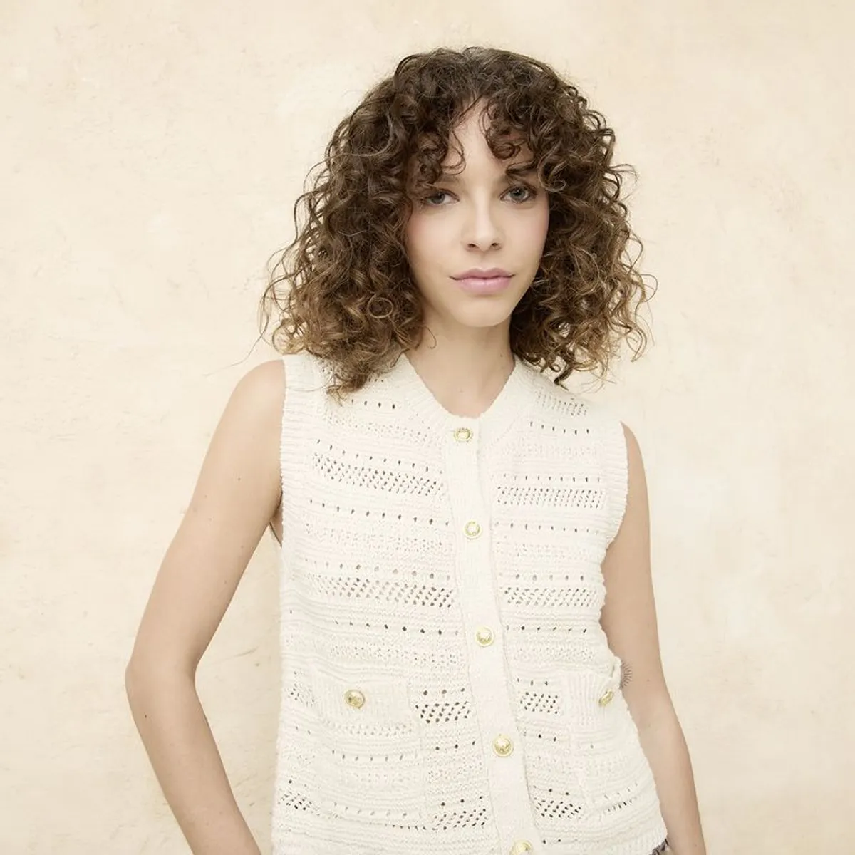 BASEMENT - Chaleco Mujer Tejido de Algodón Slim fit Basement