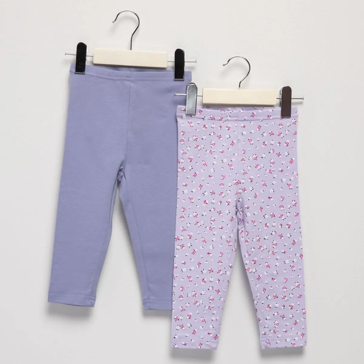 YAMP - Legging para Bebé niña Pack de 2 unidades de Algodón Yamp