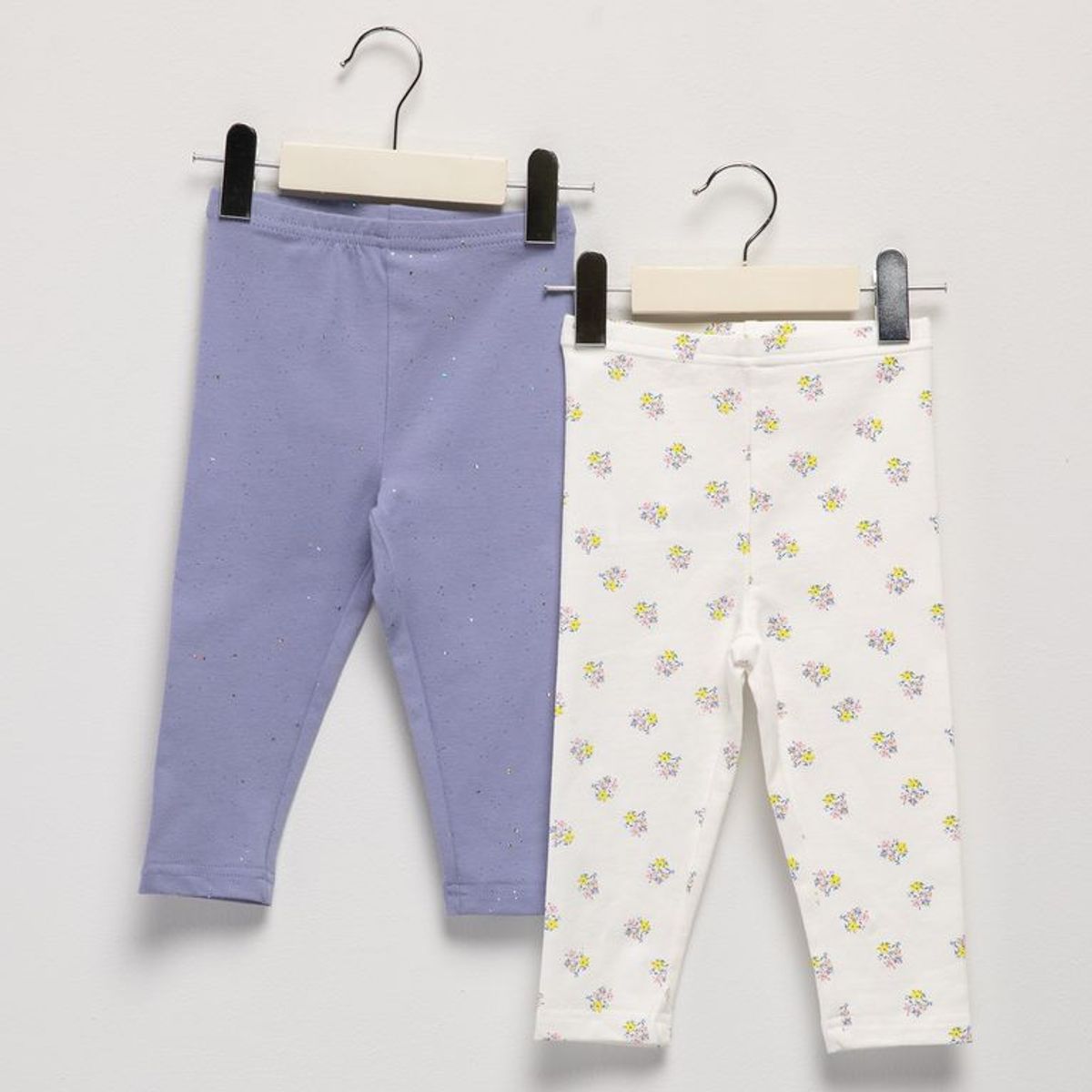 YAMP - Legging para Bebé niña Pack de 2 unidades de Algodón Yamp