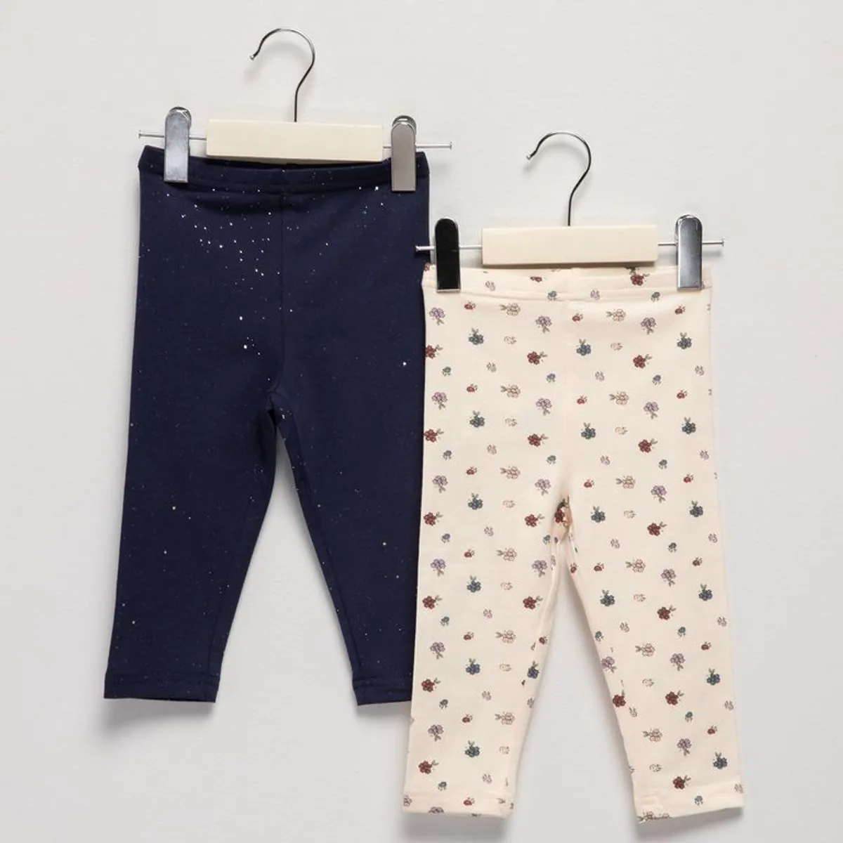 YAMP - Legging para Bebé niña Pack de 2 unidades de Algodón Yamp