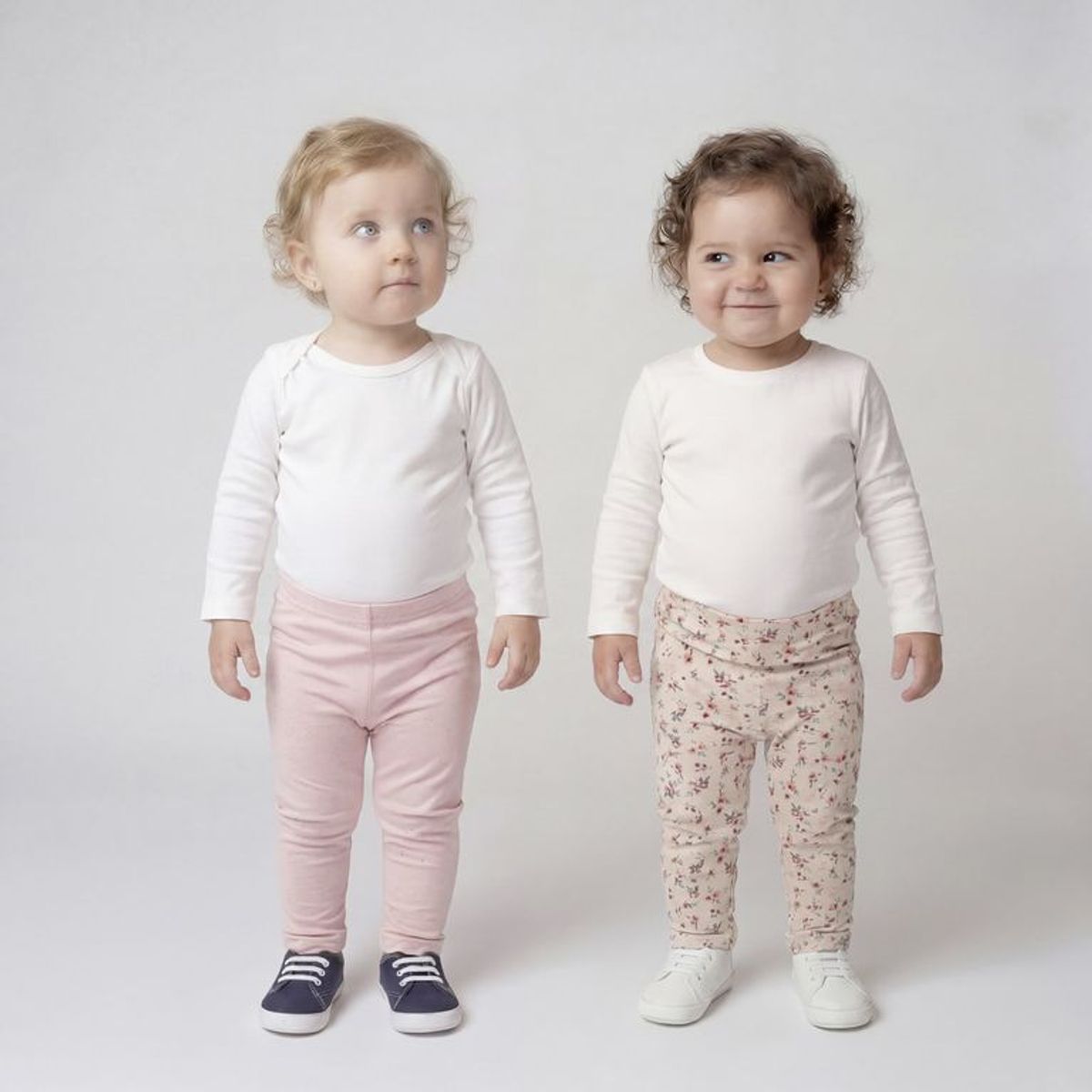 YAMP - Legging para Bebé niña Pack de 2 unidades de Algodón Yamp