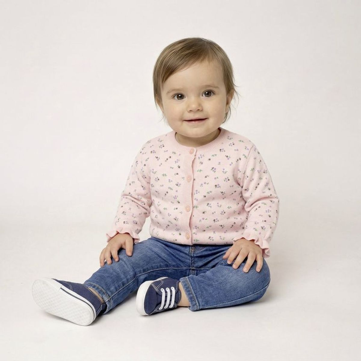 YAMP - Saco para Bebé niña con Boleros de Algodón Yamp