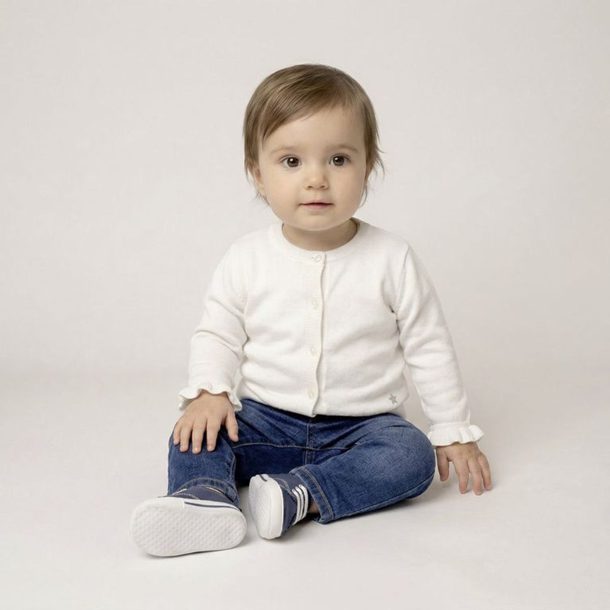 YAMP - Saco para Bebé niña con Boleros de Algodón Yamp