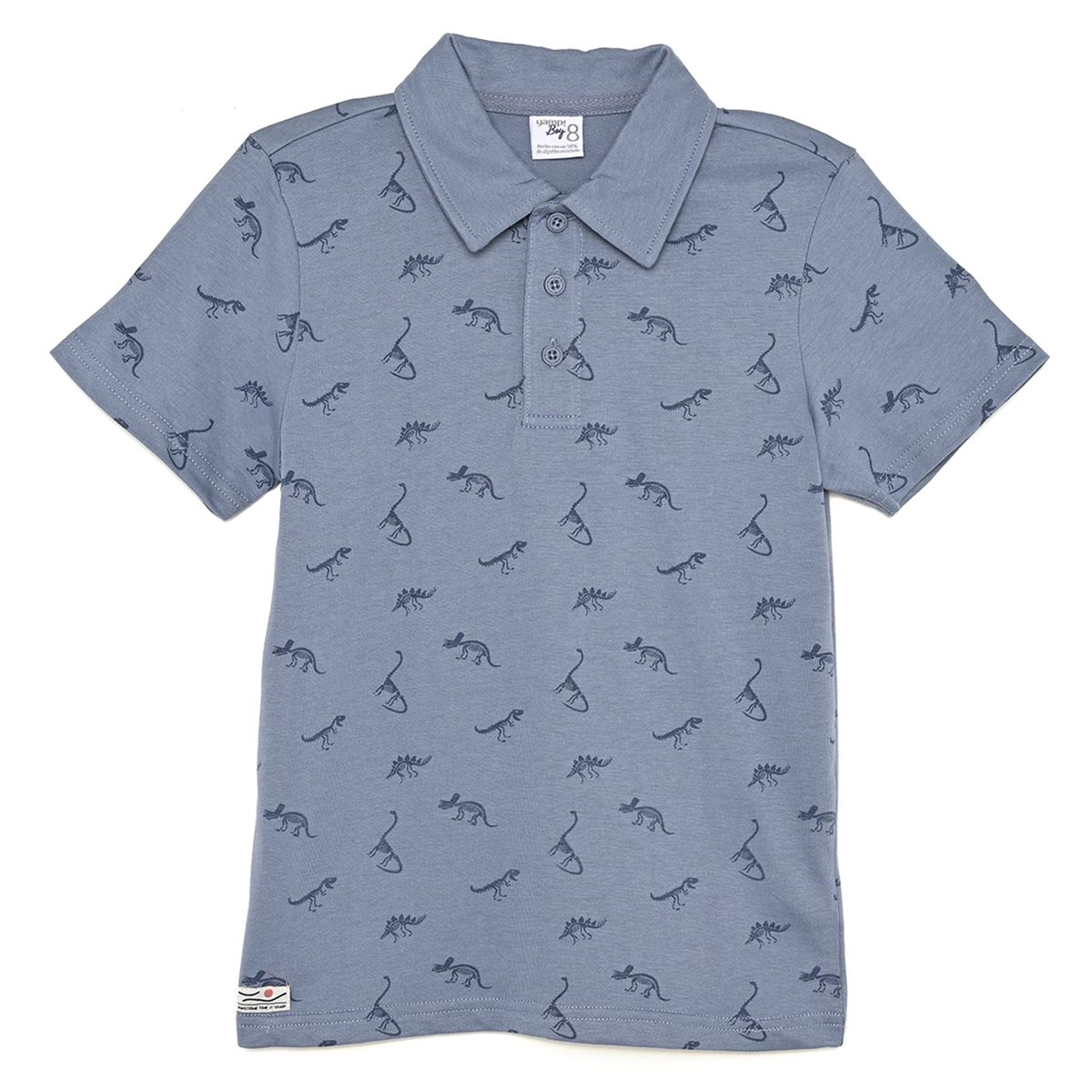 YAMP - Camiseta polo para Niño con Estampado Manga corta de Algodón Yamp