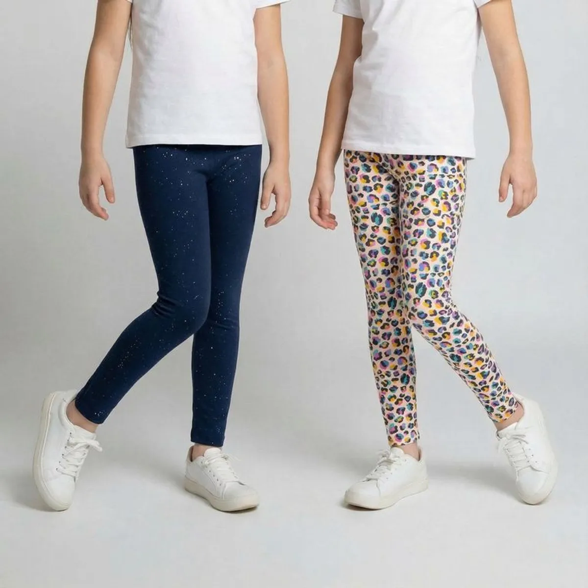 YAMP - Leggings para Niña Pack de 2 unidades de Algodón Yamp