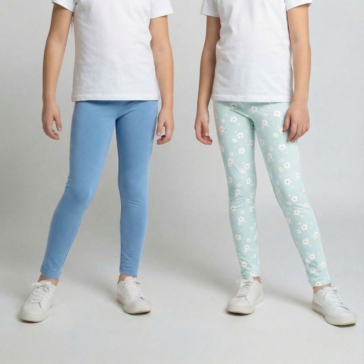 YAMP - Leggings para Niña Pack de 2 unidades de Algodón Yamp