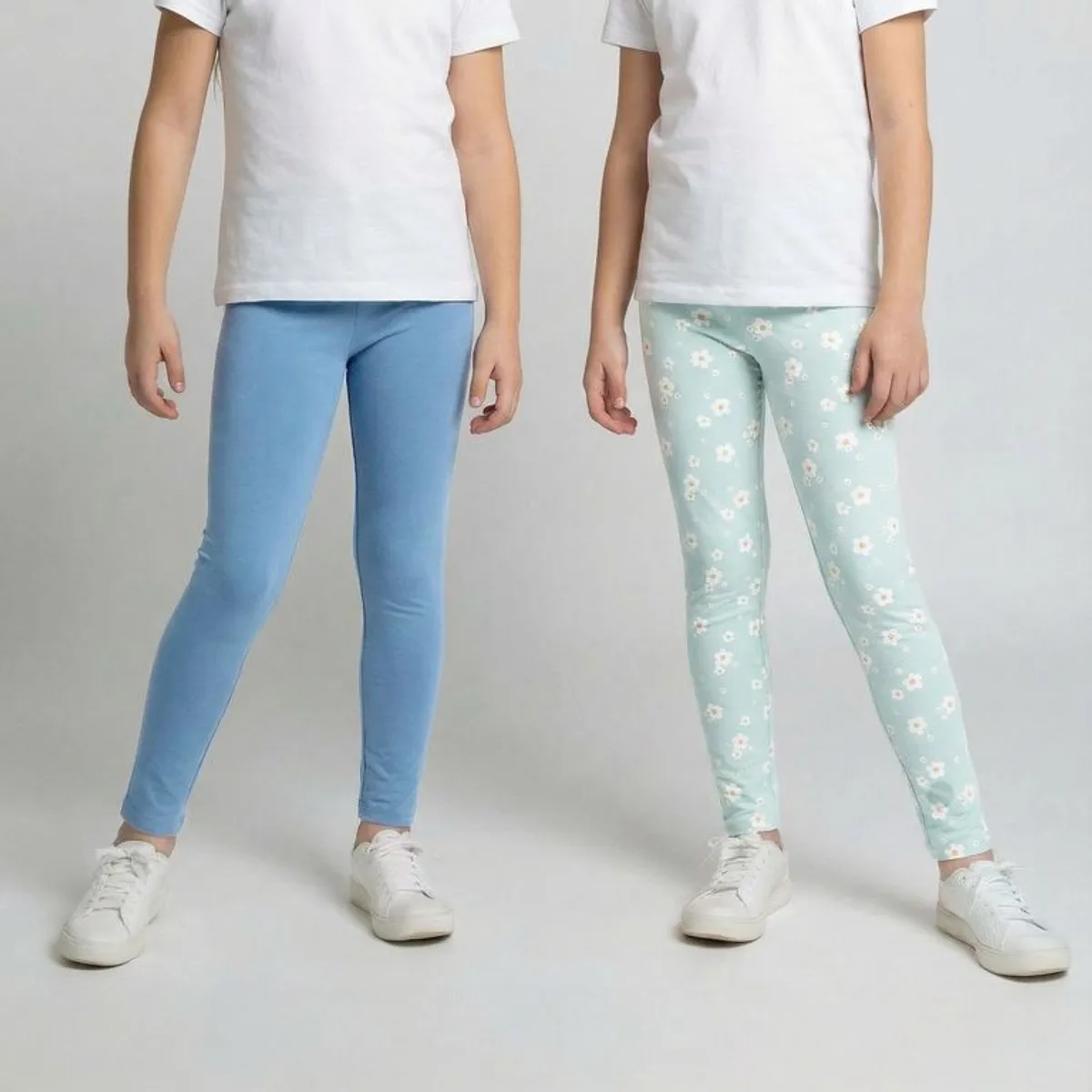 YAMP - Leggings para Niña Pack de 2 unidades de Algodón Yamp