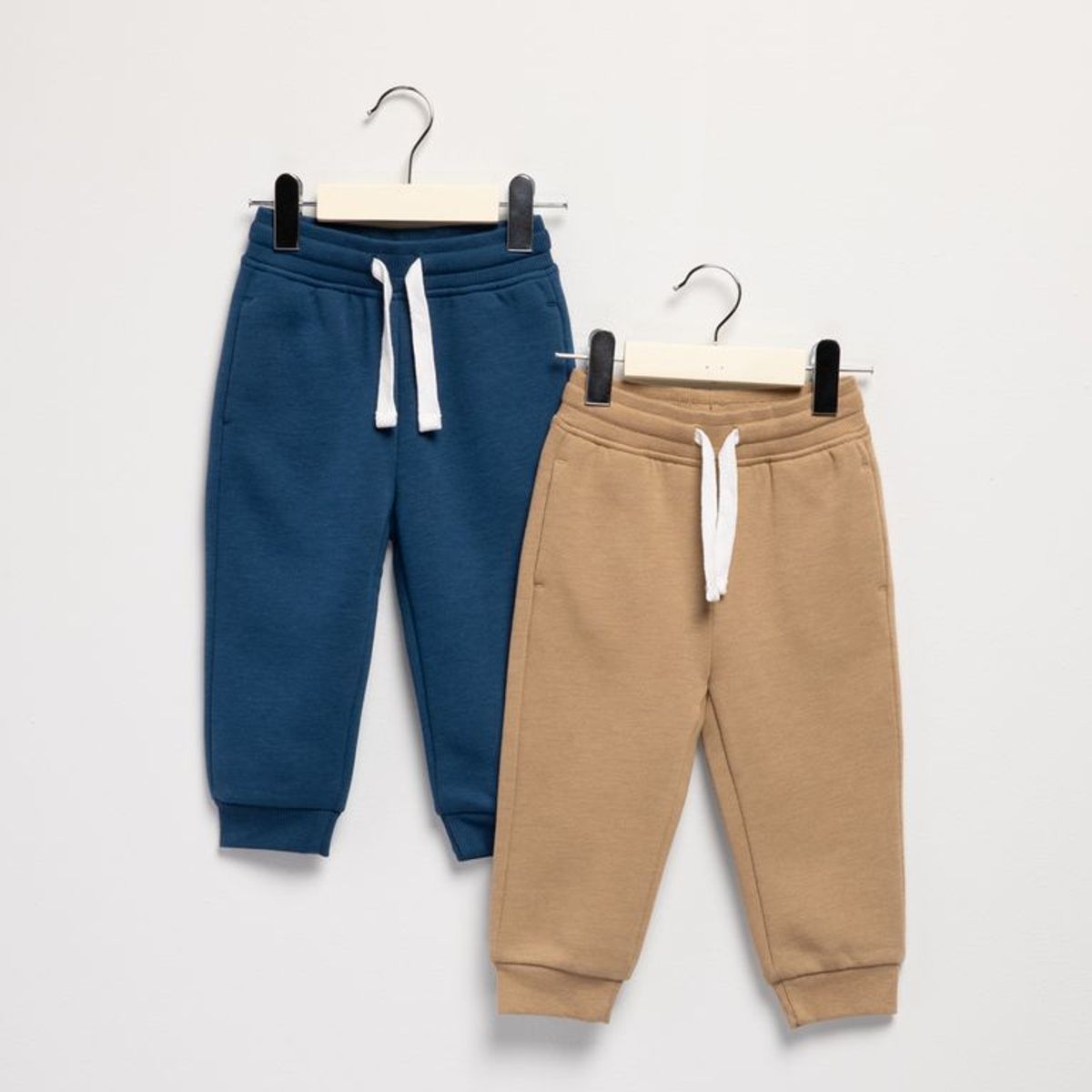 YAMP - Jogger Cintura elásticada para Bebé niño Pack de 2 unidades Liso de Algodón Yamp