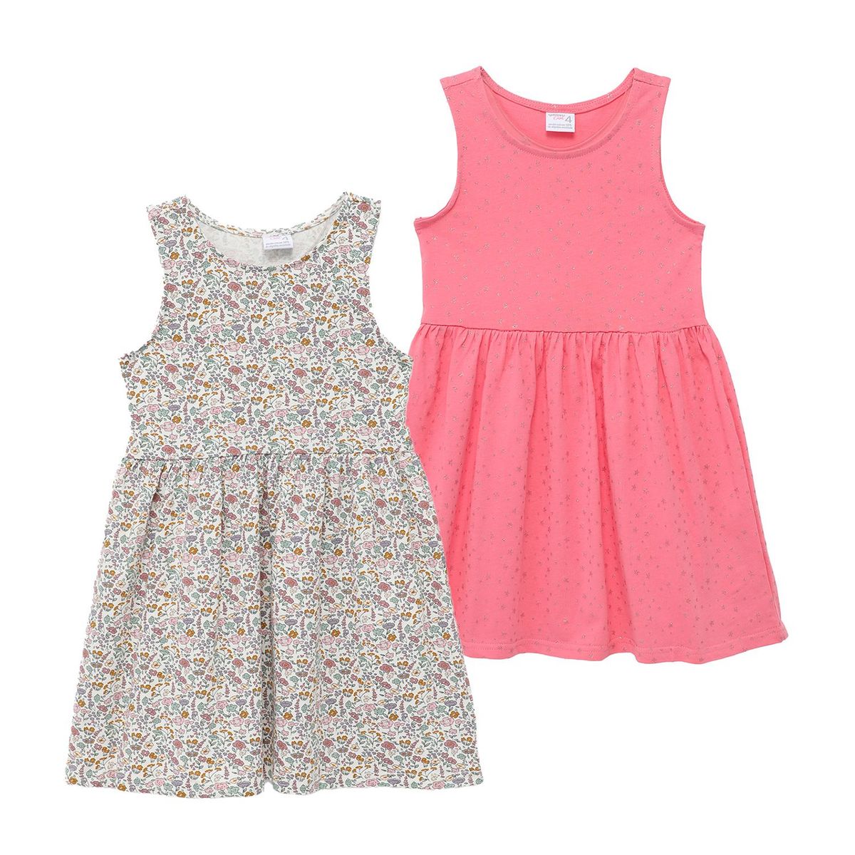 YAMP - Vestido para Niña Pack de 2 unidades de Algodón Yamp