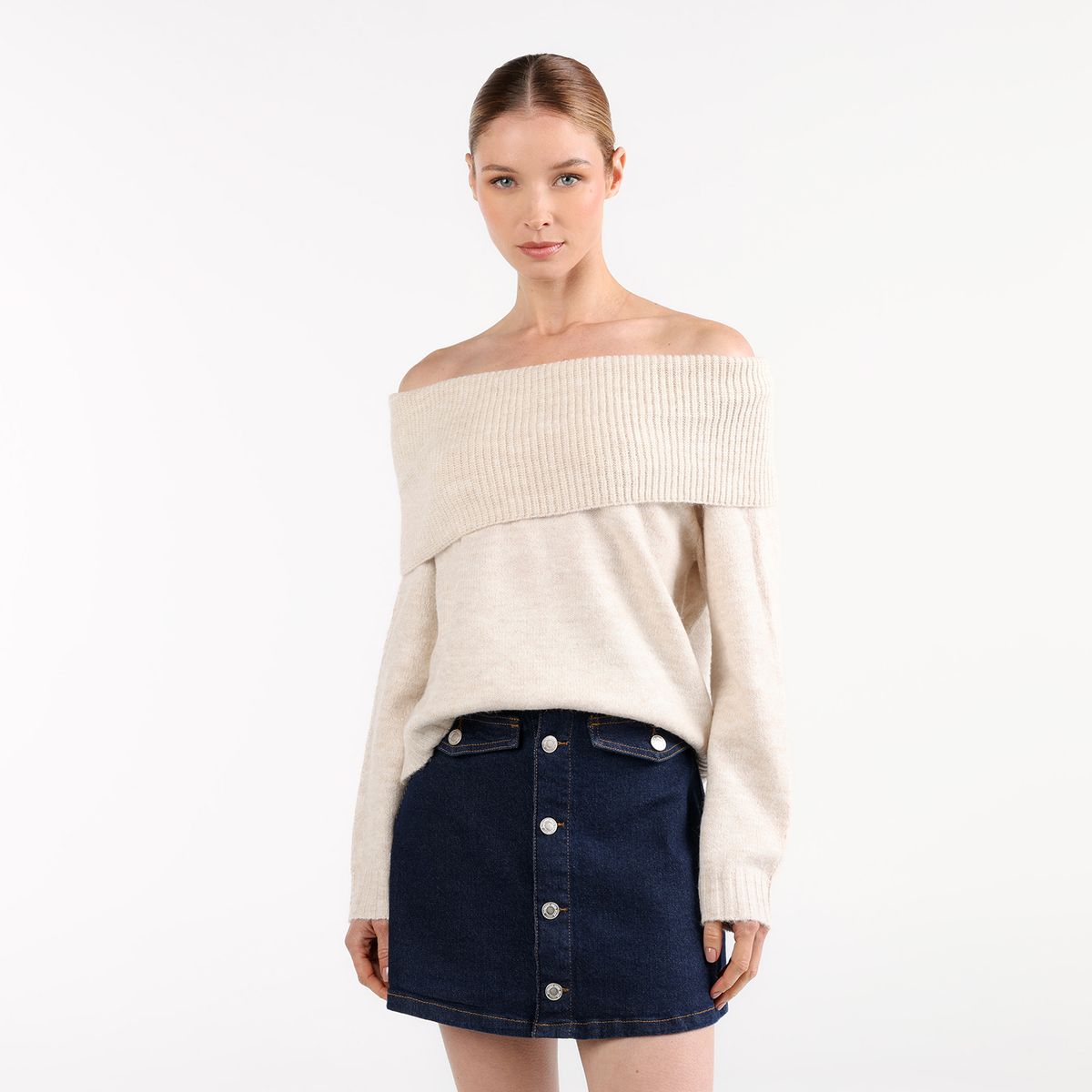 BASEMENT - Saco Mujer Tejido Basement