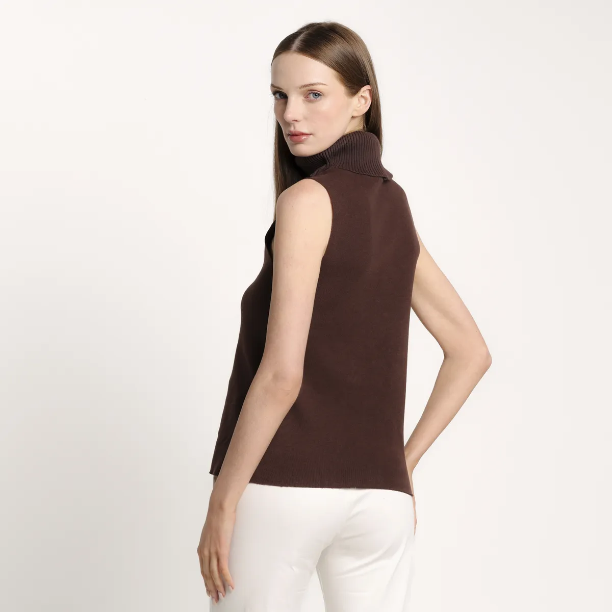 BASEMENT - Blusa Mujer Tejido Sin mangas de Algodón Basement 