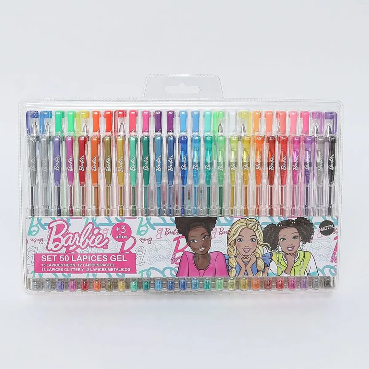 BARBIE - Set de útiles escolares Lapiceros esferos de Gel Barbie 