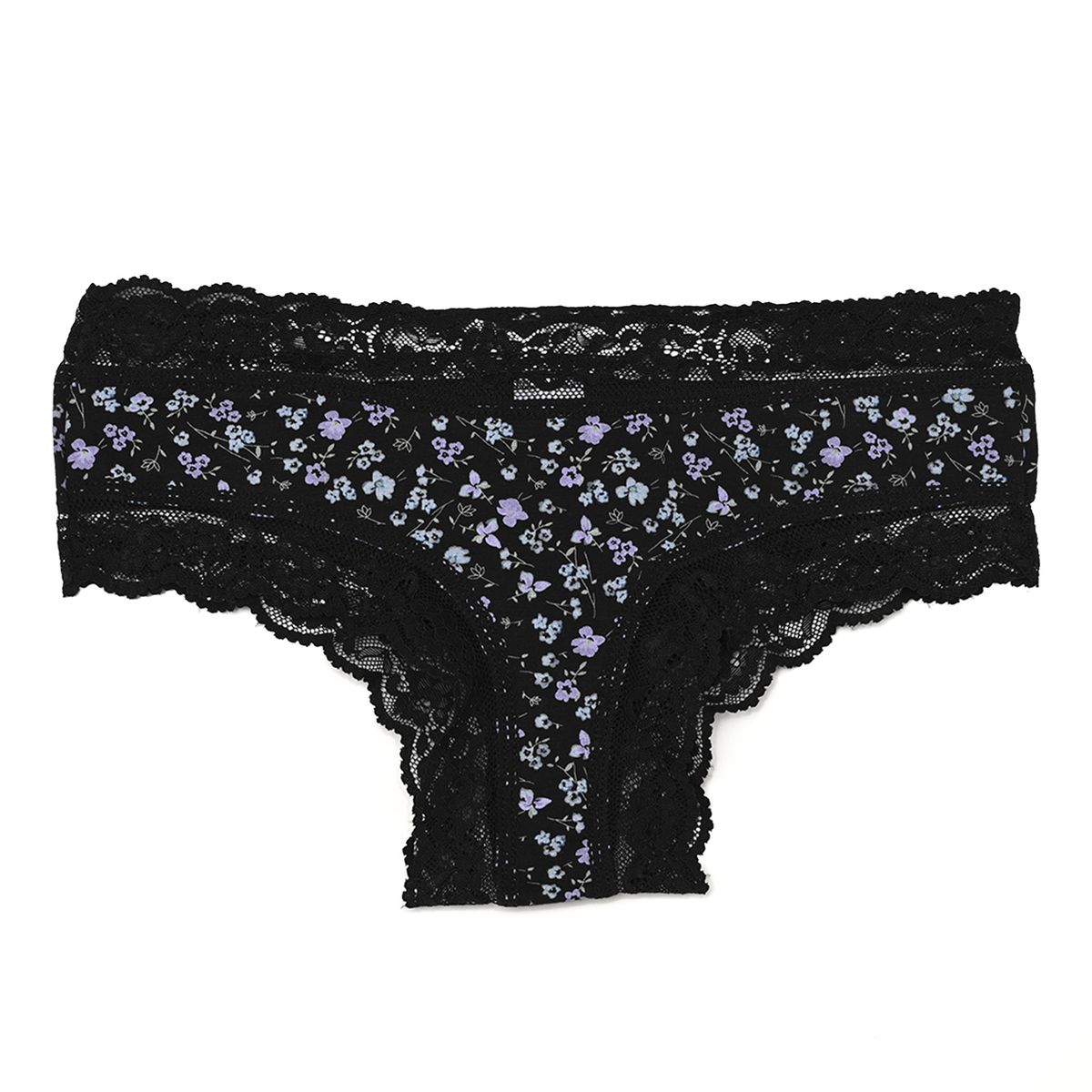 SYBILLA - Panti Clásicos Con Encaje de Algodón para Mujer Sybilla