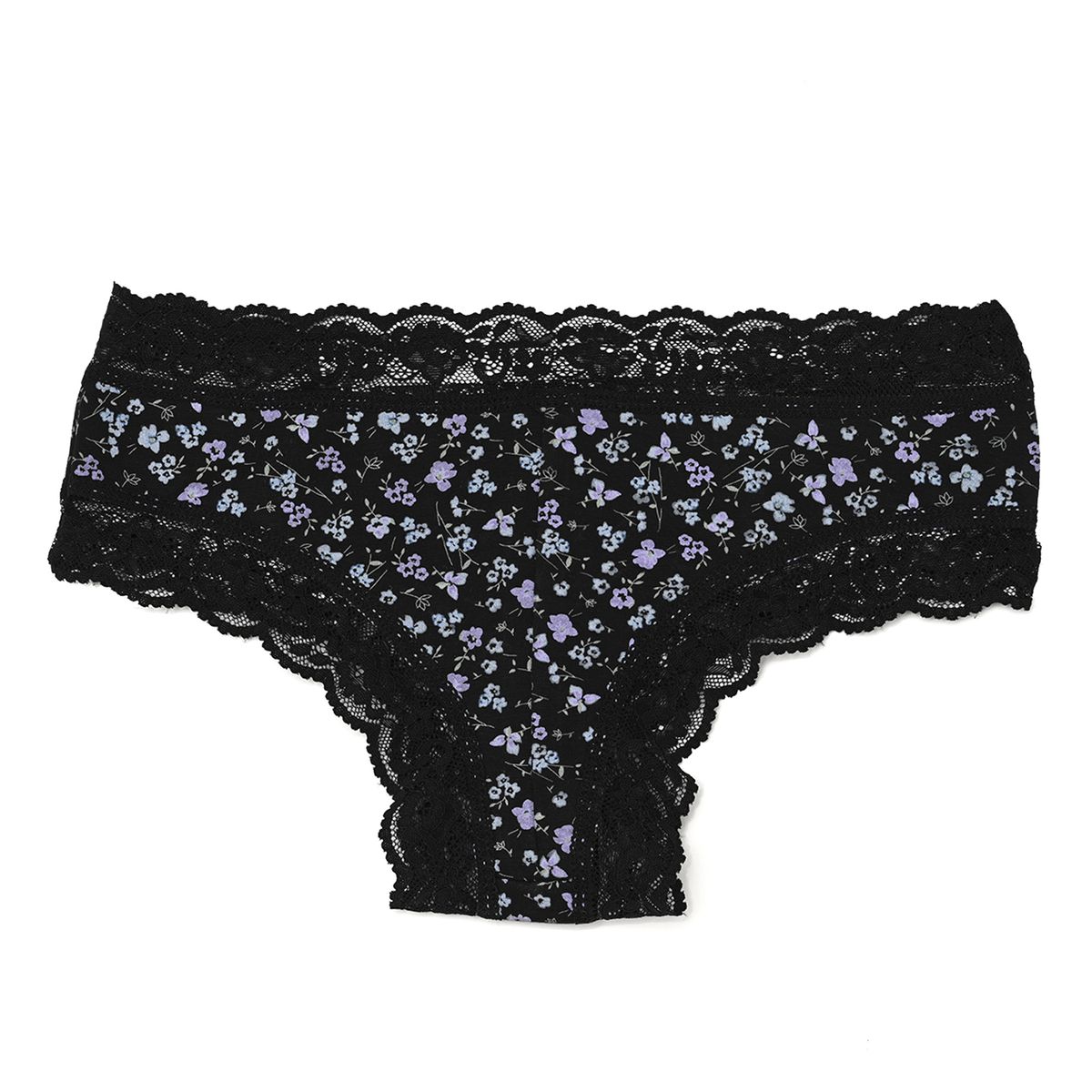 SYBILLA - Panti Clásicos Con Encaje de Algodón para Mujer Sybilla