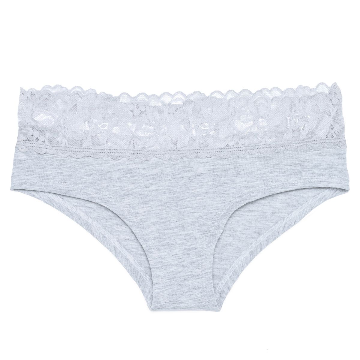 SYBILLA - Panti Clásicos Con Encaje de Algodón para Mujer Sybilla