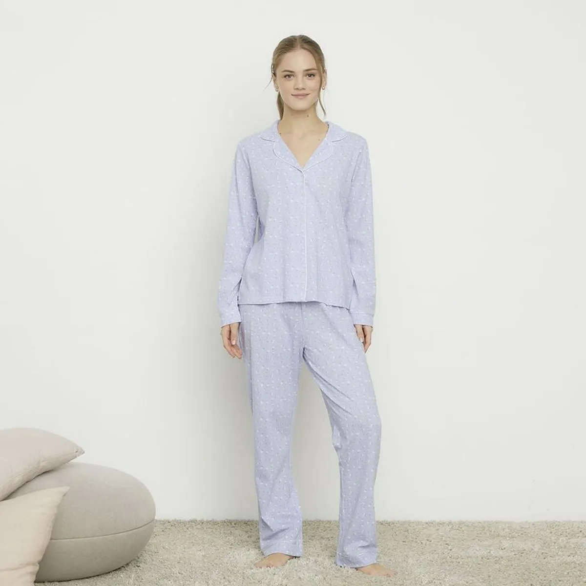 SYBILLA - Pijama completa con pantalón para Mujer Manga larga Sybilla