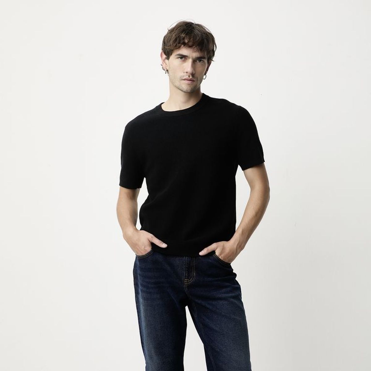 BASEMENT - Camiseta Hombre de Algodón Basement