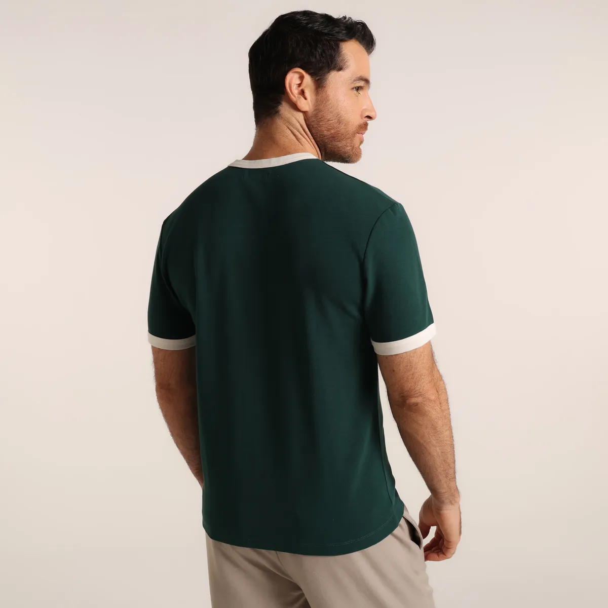 BASEMENT - Camiseta Hombre Manga corta de Algodón Basement 