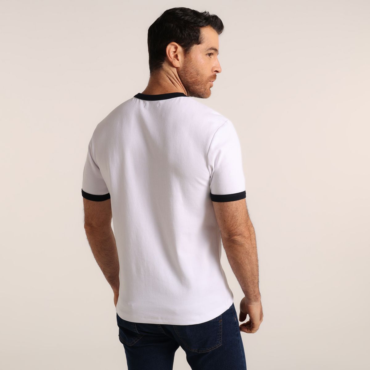 BASEMENT - Camiseta Hombre Manga corta de Algodón Basement