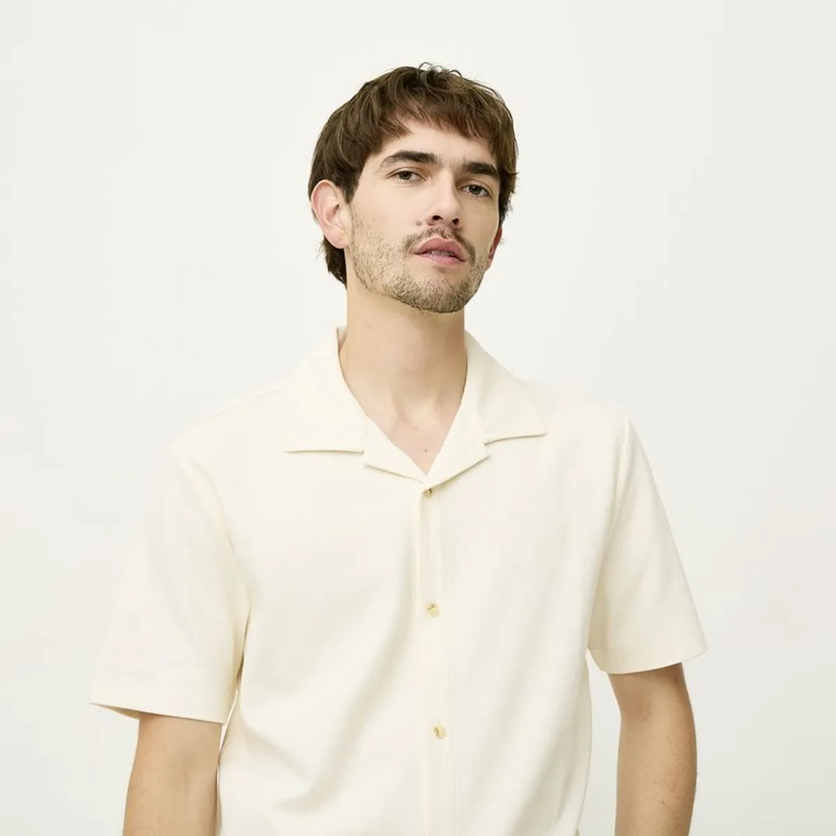 BASEMENT - Camisa Hombre Manga corta Basement