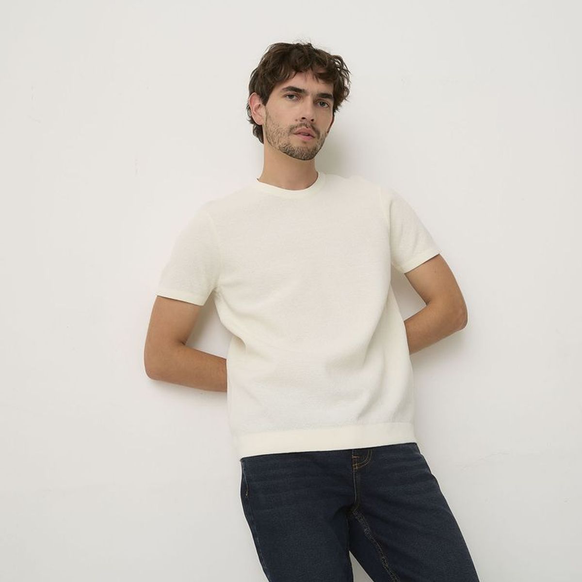 BASEMENT - Camiseta Hombre Manga corta de Algodón Basement