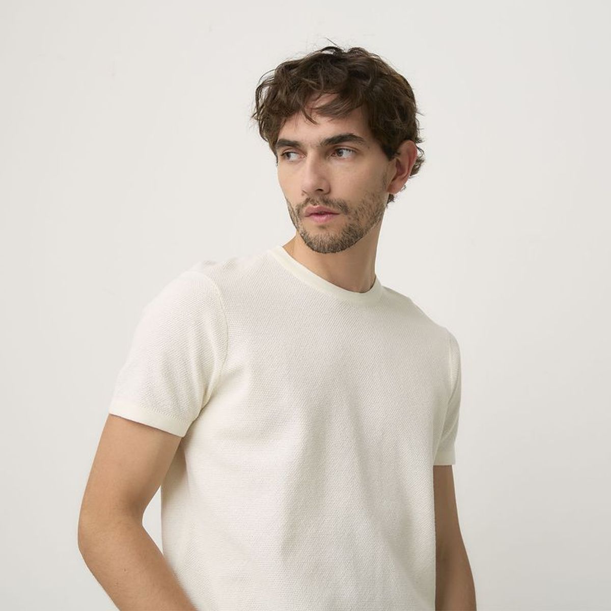 BASEMENT - Camiseta Hombre Manga corta de Algodón Basement