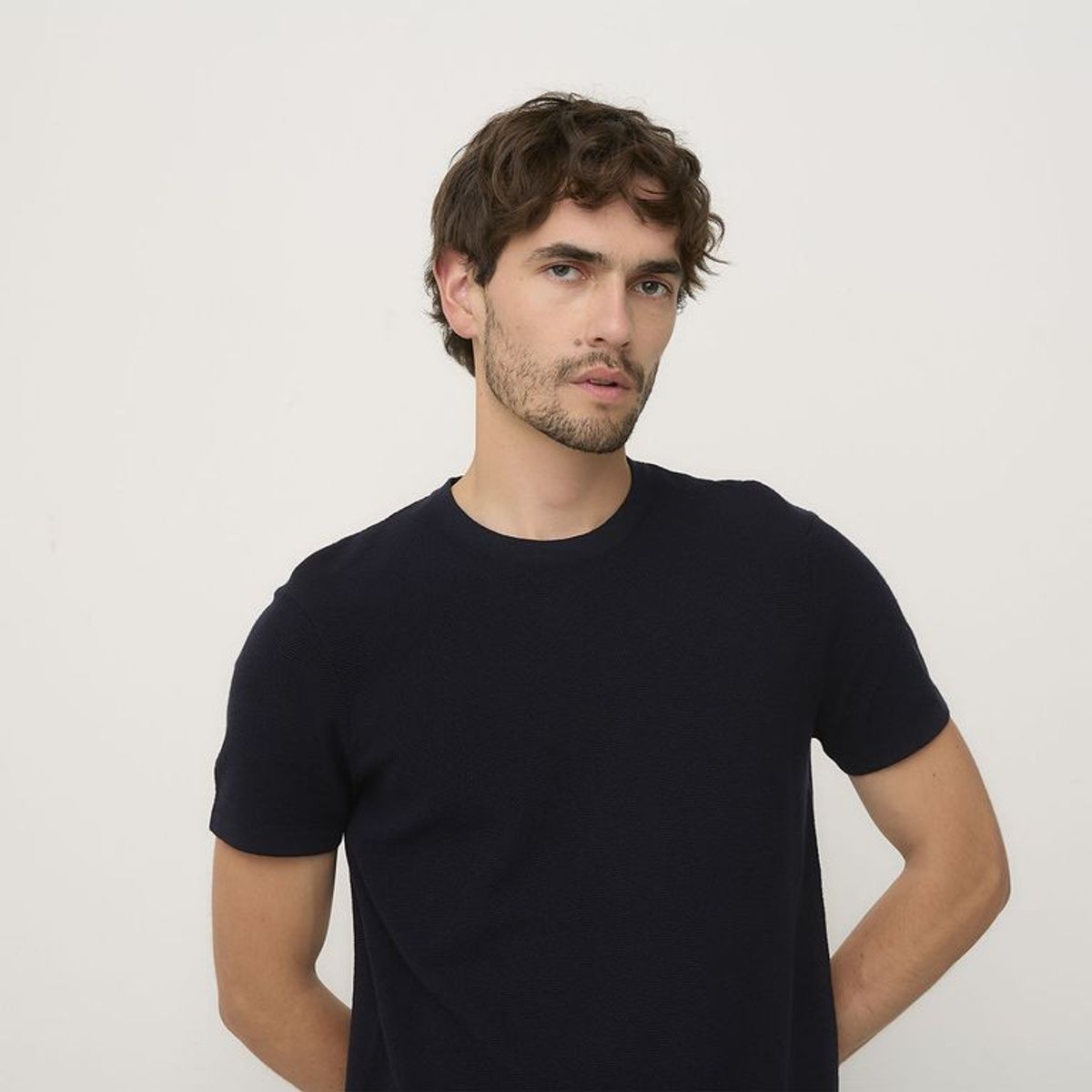 BASEMENT - Camiseta Hombre Manga corta de Algodón Basement