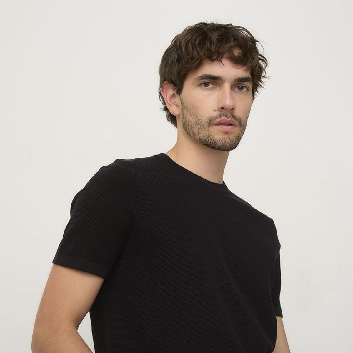 BASEMENT - Camiseta Hombre Manga corta de Algodón Basement