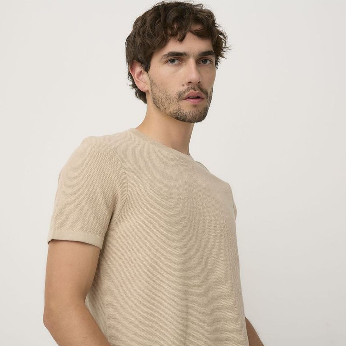 BASEMENT - Camiseta Hombre Manga corta de Algodón Basement