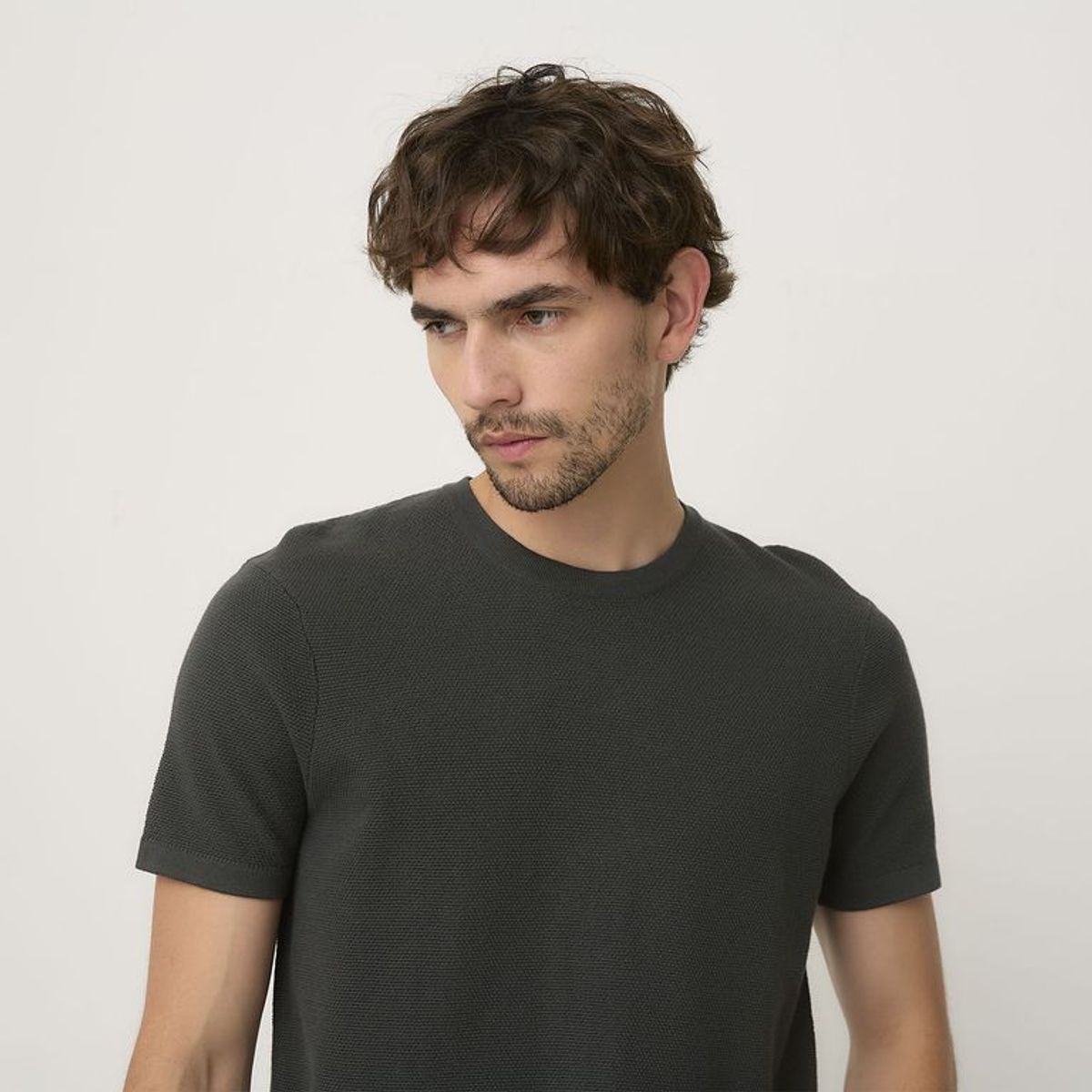 BASEMENT - Camiseta Hombre Manga corta de Algodón Basement