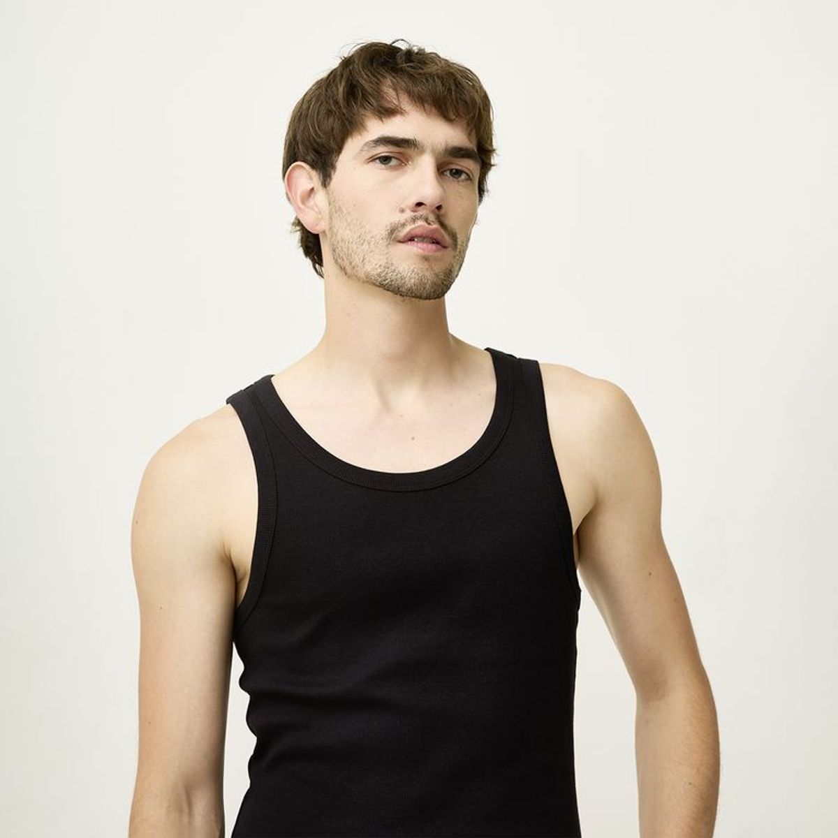BASEMENT - Camiseta Hombre Sin mangas de Algodón Basement 