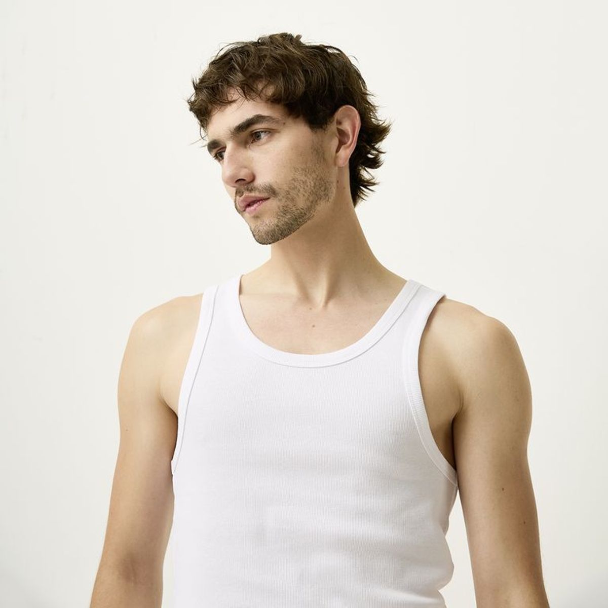 BASEMENT - Camiseta Hombre Sin mangas de Algodón Basement 