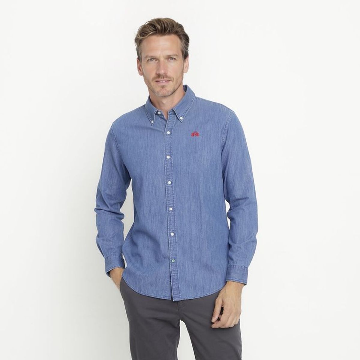 LA MARTINA - Camisa de jean Hombre Manga larga La Martina 